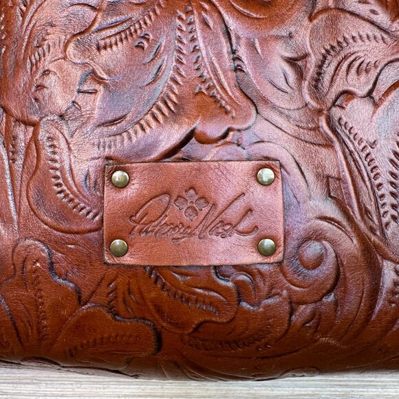 Patricia Nash Tooled Burnished Leather Tote Shopper - Picture 3 of 16